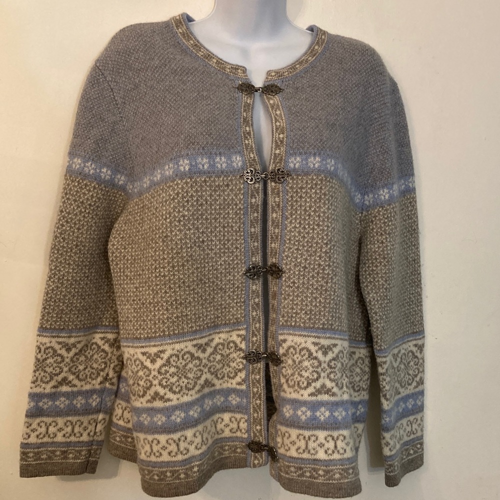Telluride clothing co. 100 percent wool Nordic Fair sweater